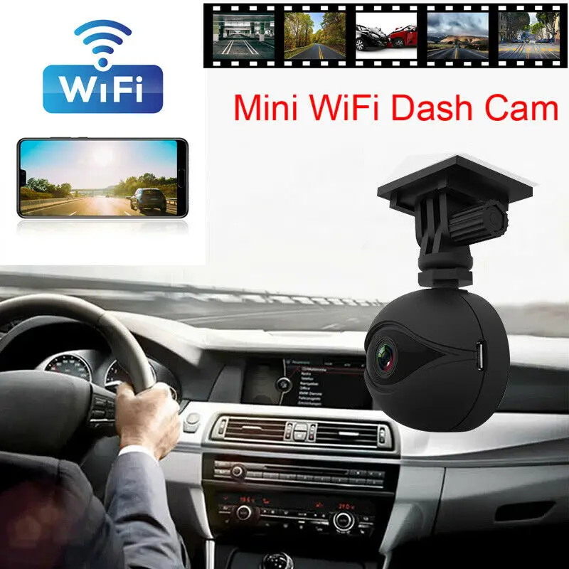 Mini Kamera, WIFI Brūkšnys Cam HD 1080P Automobilių DVR Kamera Vaizdo įrašymo Plataus Kampo G-sensorius Naktinio Matymo vaizdo Kamera 3E09