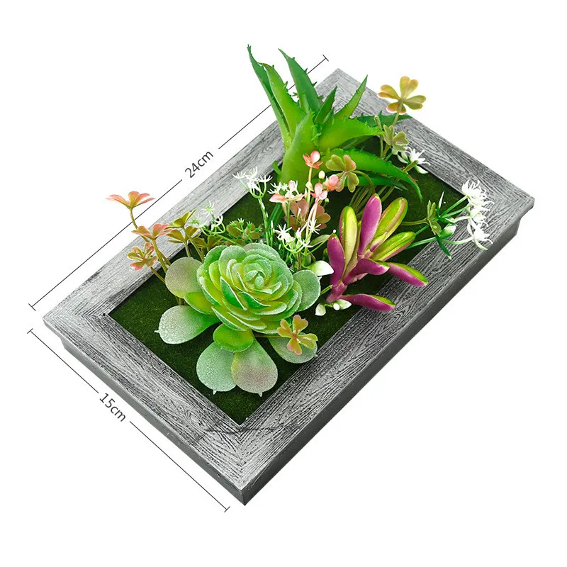 Modeliavimo augalų sienos kabo kūrybos namuose dirbtinis 3D stereoskopinis augalai foto rėmelis pakabukas kambarį dekoro 1 set