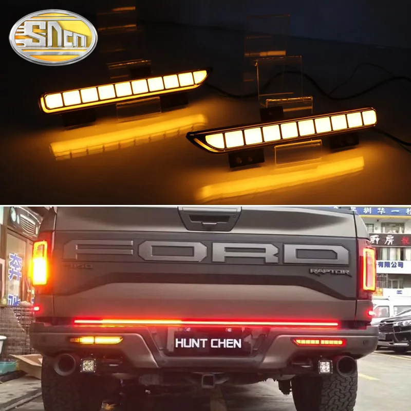 Multi-funkcijos LED Galinis Bamperis Žibintas Priešrūkinis Žibintas Stabdžių Žibintas Posūkio Signalas Atbulinės Šviesos Ford SVT Raptor F150 F-150 2016 - 2020