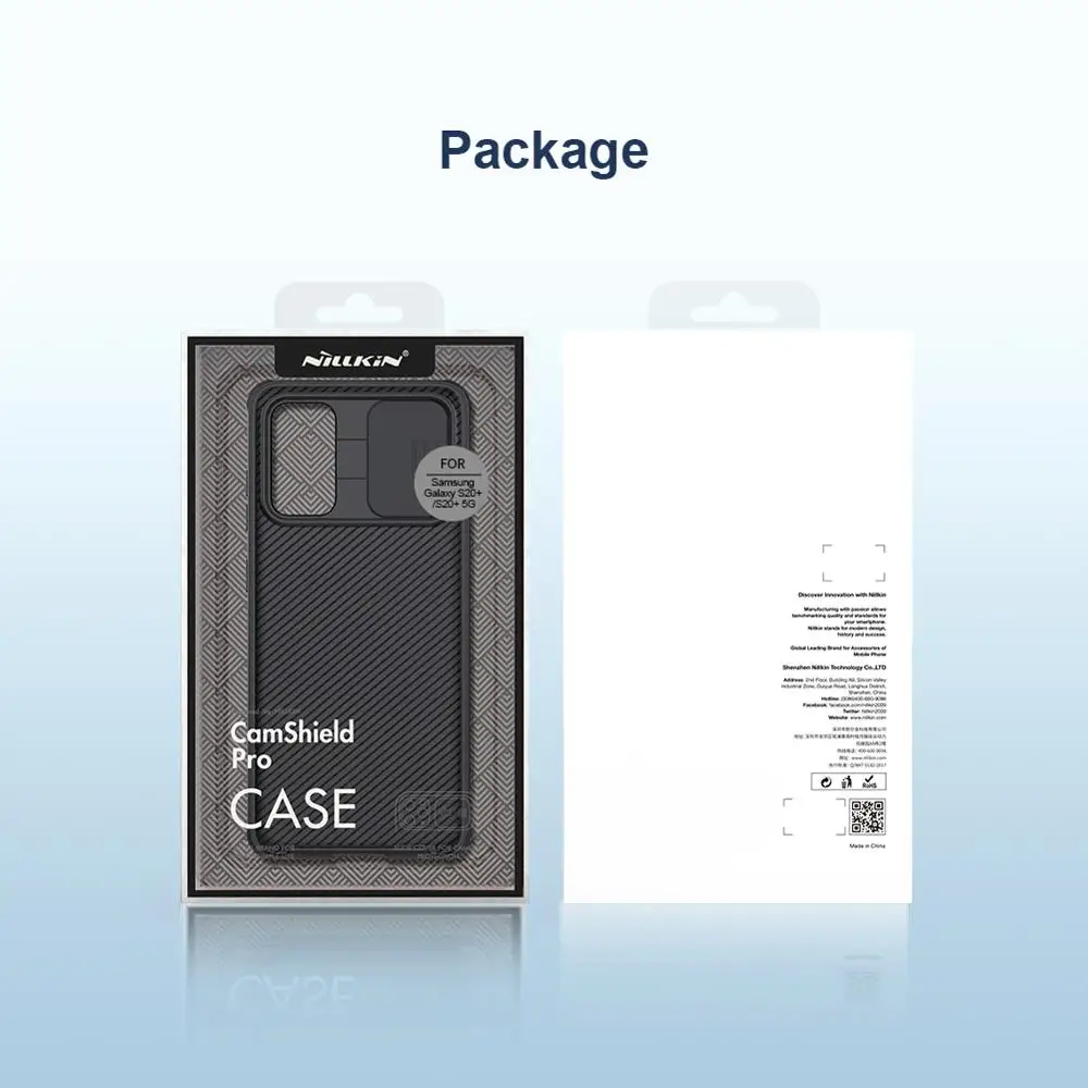 NILLKIN CamShield Pro Case For Samsung Galaxy S20+ dangteliu kameros apsaugos Galaxy S20 plius 5G atveju galinį dangtelį