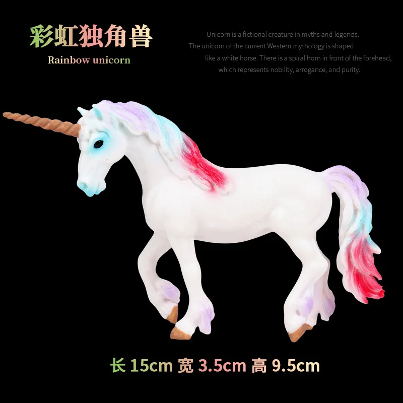 Nauja Vaikų Modeliavimas Gyvūnų Modelio Apdailos Vienaragis Pegasus Gyvūnų Plastikiniai Vaikų Žaislas Apdailos Modelį Ranka Daryti