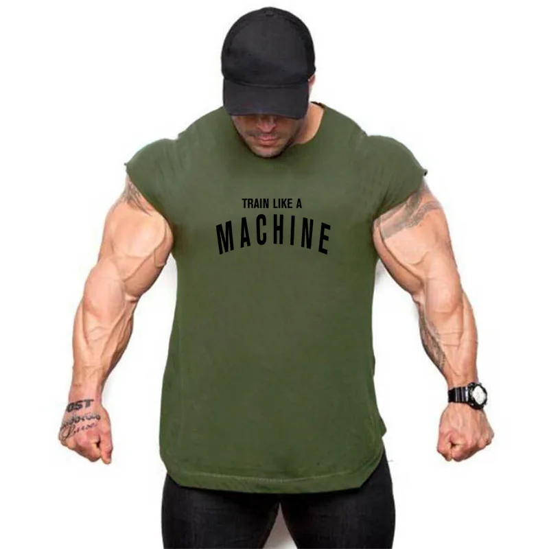 Naujas 2019 Prekės ženklo vyrai berankoviai marškinėliai Vasarą vyrams tankų Sporto Drabužių Kultūrizmo Undershirt Atsitiktinis Fitneso tanktops tees