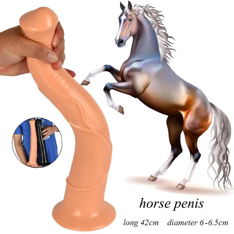 Naujas ilgas arklio dildo didelis didelis gyvūnų dildo gyvūnų minkštas vibratorių siurbtukas sextoy femme didelis sexe žaislas femme sekso žaislai moteris