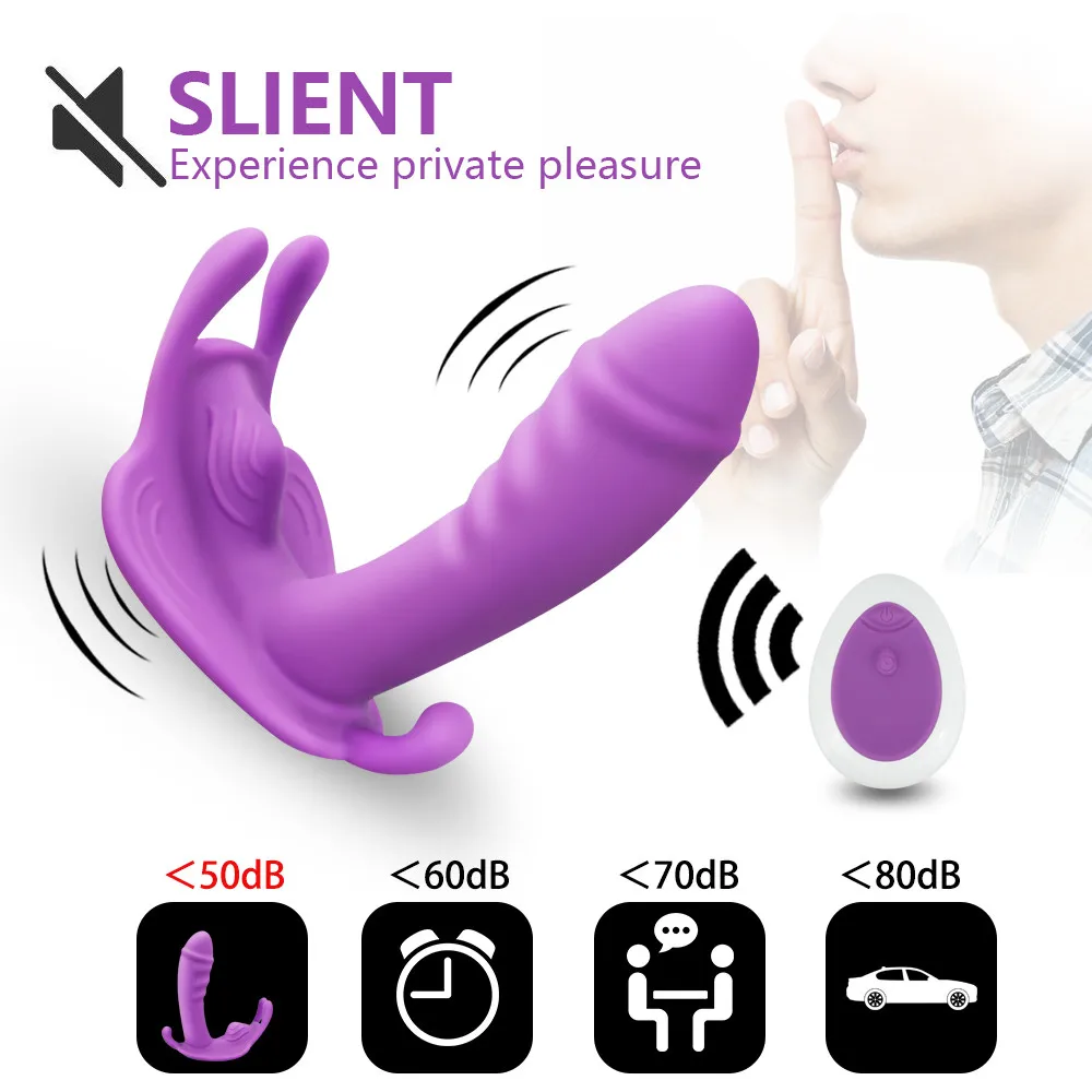 Nešiojami Drugelis Dildo Vibratorius Suaugusiųjų Sekso Žaislai Moterims, G Spot Klitorio Stimuliatorius Belaidžio Kontrolės Kelnaitės Dildo, Vibratoriai