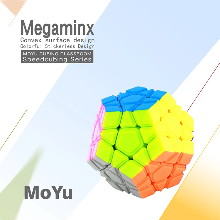 Originalus Moyu Mofangjiaoshi 3x3 wumofang Meilong Stickerless Magijos Kubo Galvosūkį Cubo Magico Išgaubti Profesinio Švietimo Žaislai