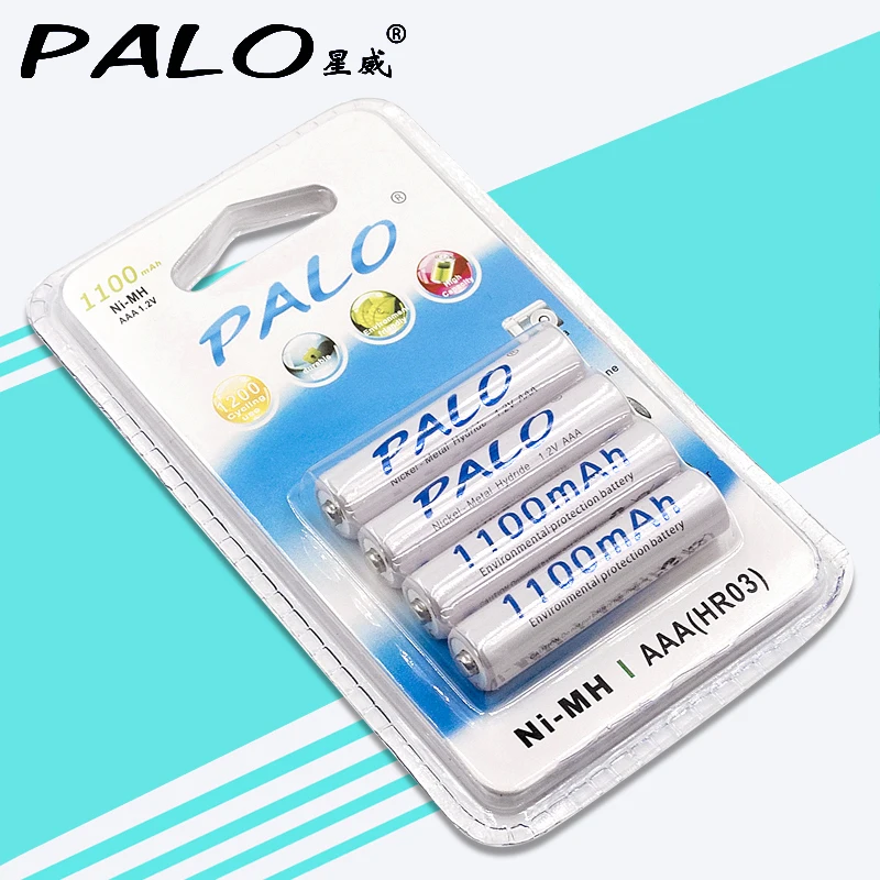 PALO Protingas Įkroviklis C819 AA/AAA/9V Ni-MH Ni-CD Įkrovimo Baterija (akumuliatorius su LED Ekranu + 2vnt 1100mAh + 2vnt 3000mAh
