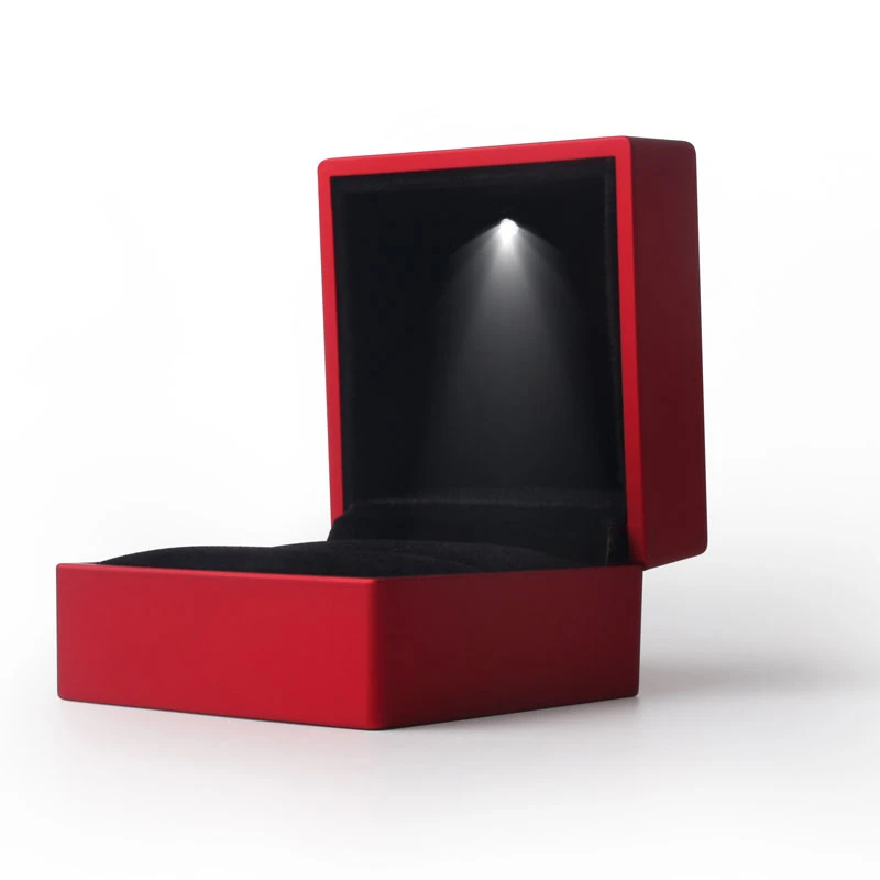 Papuošalų dėžutę su sužadėtuvių LED žibintai, vestuvių žiedas, pakabukas langelį šventė gimtadienį papuošalai žiedas lange karoliai ekranas dovanų dėžutėje