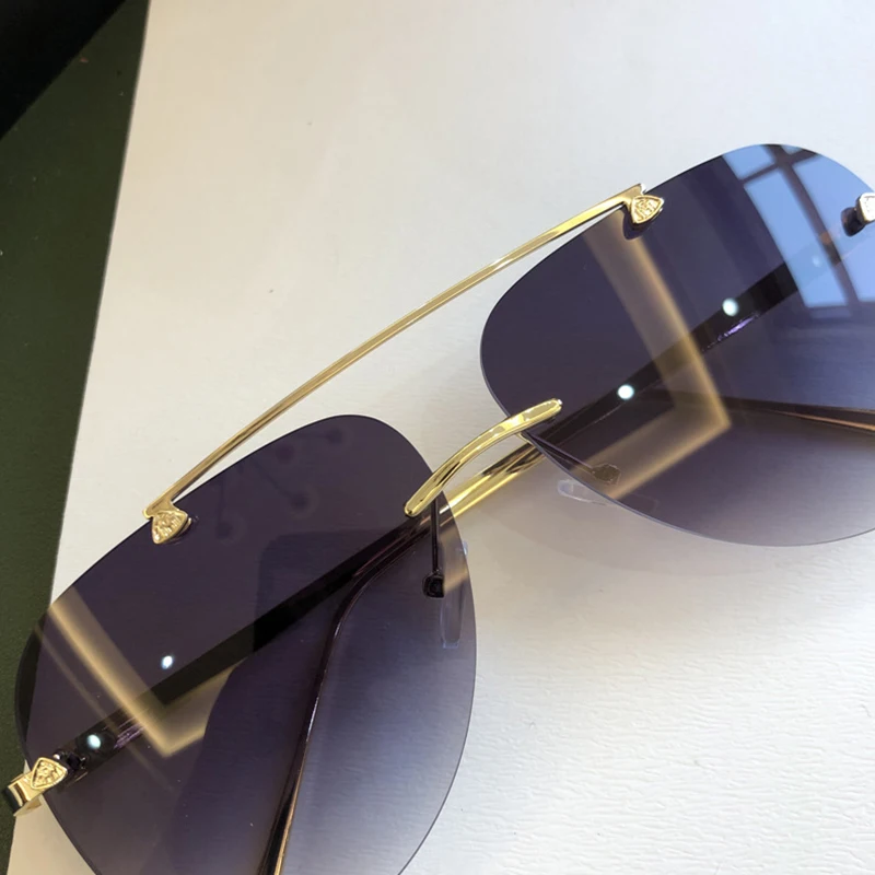 Prabangos Dizaineris Akiniai nuo saulės 2020 Tendencijas Moterims, Negabaritinių Pilotas Taškus Saulės akiniai Moteris Mados Metalo Rėmas Gradientas Atspalvių
