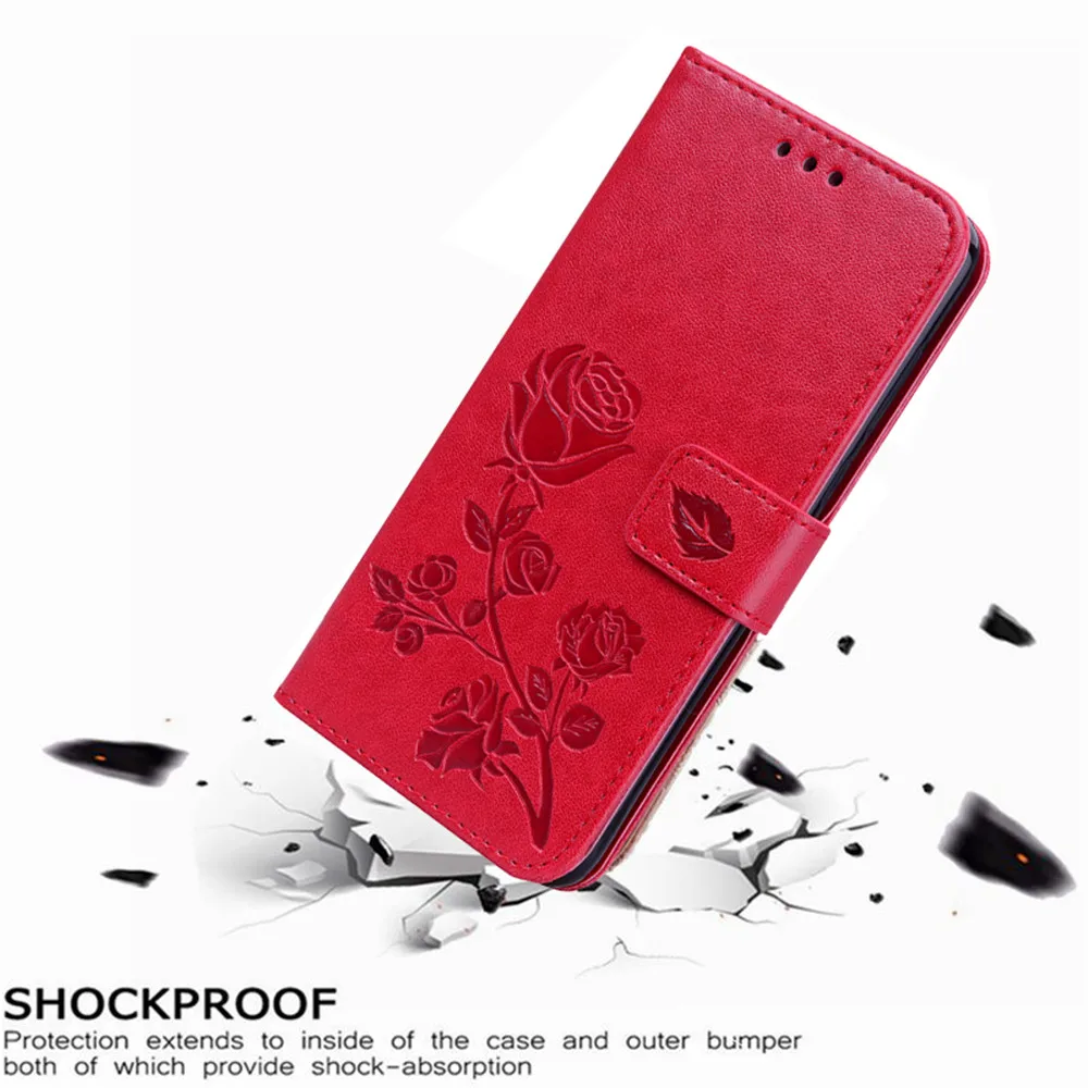 Prabangus Odinis Flip Book Atveju Huawei Honor 5C Euro rusų Jokių pirštų Atspaudų GT3 Rožių Gėlių Piniginės Stovėti Telefono Dangtelį