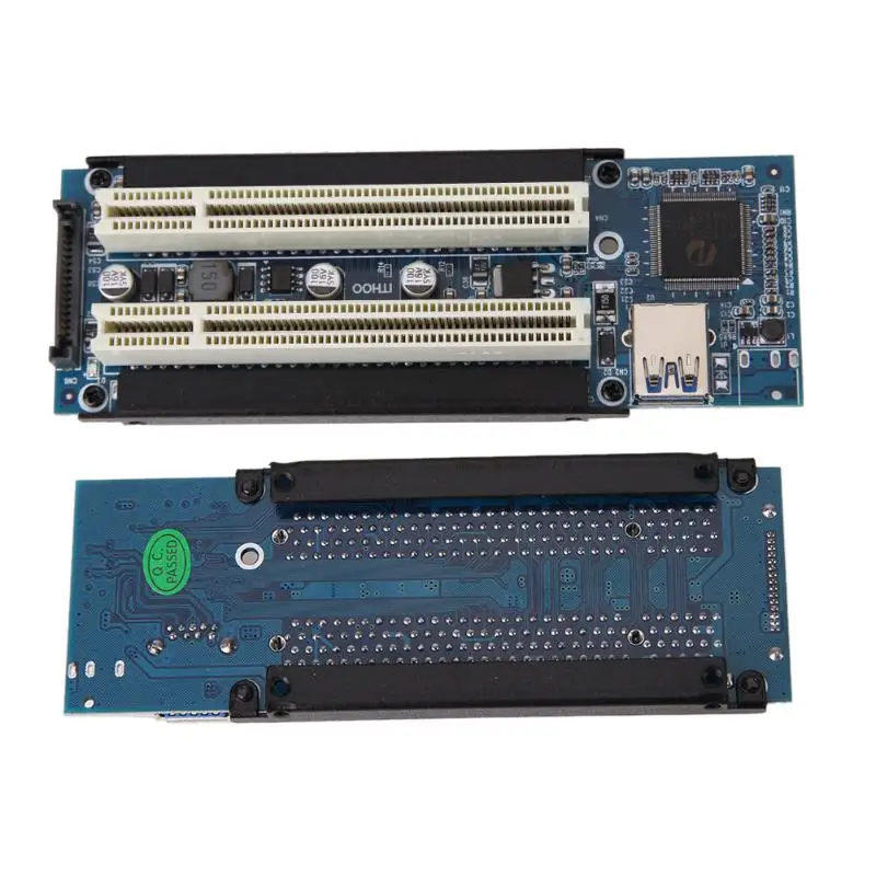 Riser Card PCI-E Express X1 Dual PCI Riser Pratęsti Adapteris Jungties Kortelę Pridėti Plėtros Kortelę ar PC Kompiuteriu Windows XP, LINUX