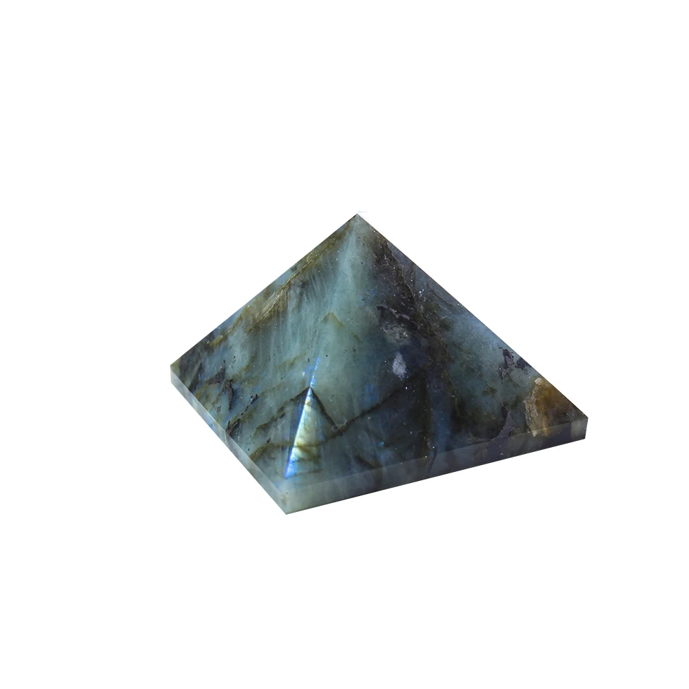 Runyangshi 1pc 3-6cm labradoro lauko špato kristalas Piramidės Gyvenamasis Kambarys Pailgas akmuo, Natūralus Akmuo Kristalas fengshui Papuošalai
