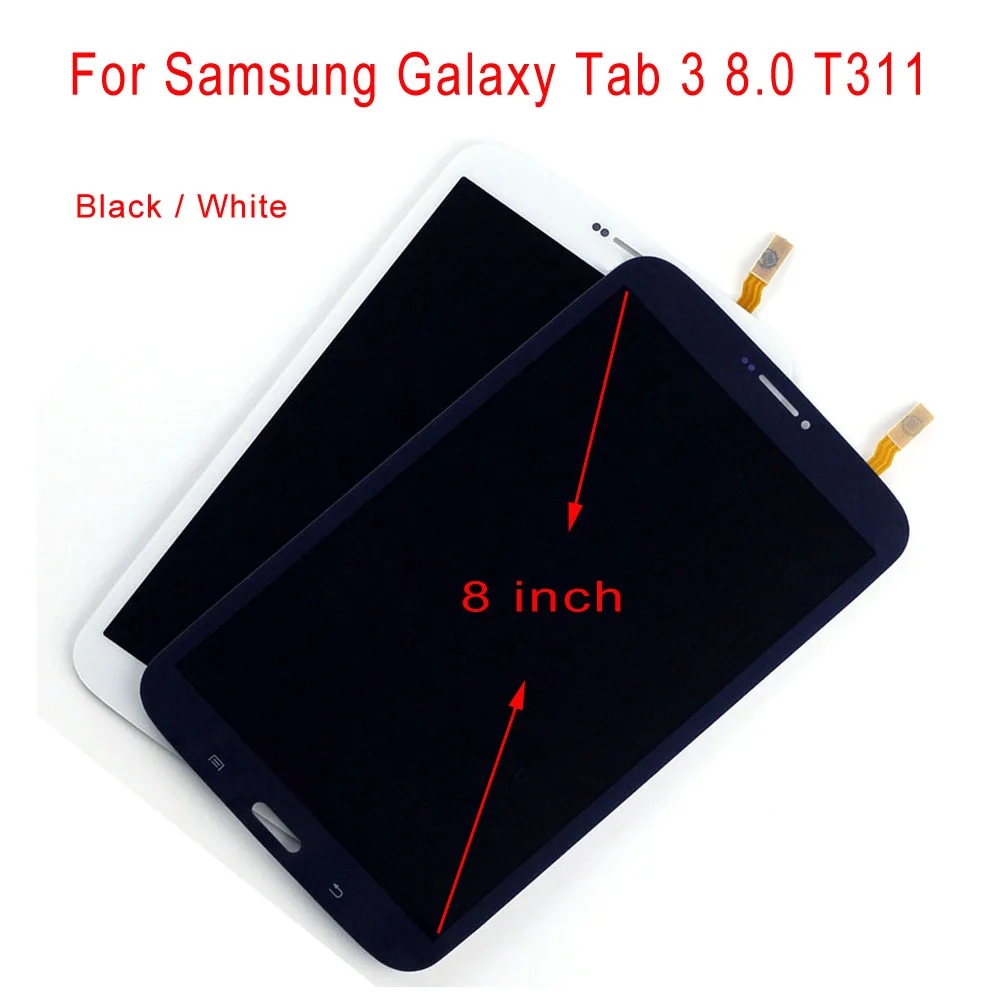STARDE Pakeitimas LCD Samsung Galaxy Tab 3 8.0 T311 LCD Ekranas Jutiklinis Ekranas skaitmeninis keitiklis Asamblėjos 8