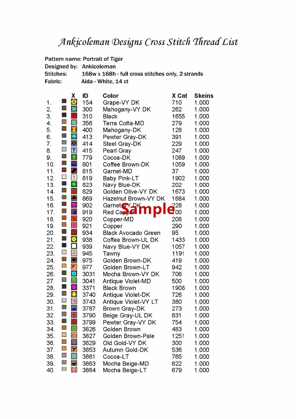 Siuvinėjimo Skaičiuojami Kryželiu Rinkinių Rankdarbiams - Amatų 14 ct DMC spalvos 