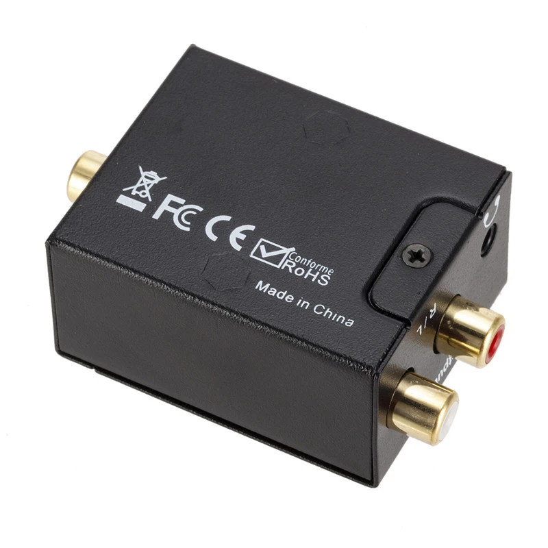 Skaitmeninio į Analoginį garso Keitiklis Optinis SPDIF Koaksialinis į Stereo L/R-RCA 3.5 mm Lizdas Garso Išvesties Adapteris, HDTV, DVD