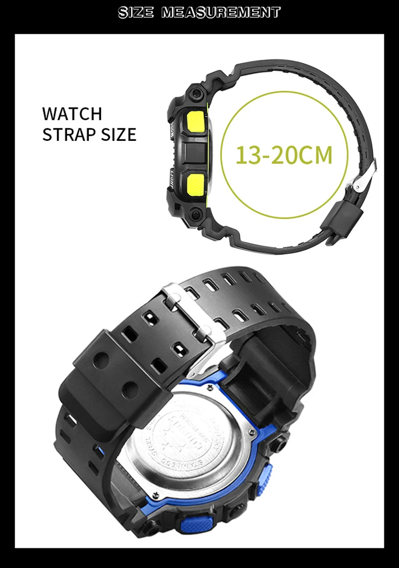 Skaitmeninių Laikrodžių Vyrams, Didelis Ciferblatas Kariuomenės Karinių LED Elektroniniai Riešo Žiūrėti 24 valandos Silikono Watchband Sporto Vyrų Laikrodis montre homme