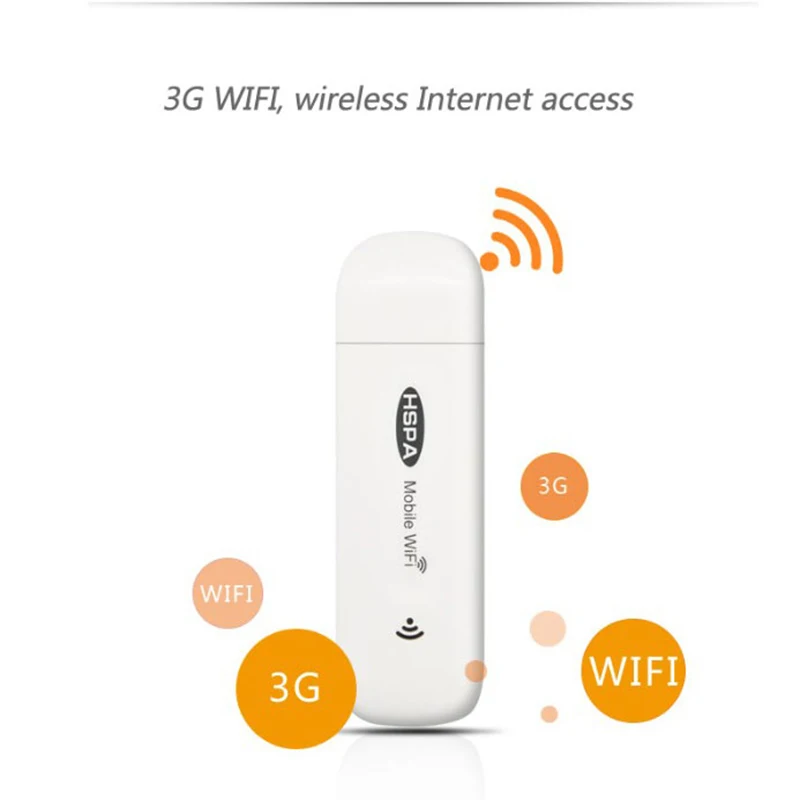 TIANJIE 3G Automobilių Maršrutizatoriai Mobilus Wifi Hotspot, Mifi Dongle USB Modemą (HSPA 7,2 M, Mini Wireless Universal Plačiajuosčio ryšio, SIM Kortelės Lizdas