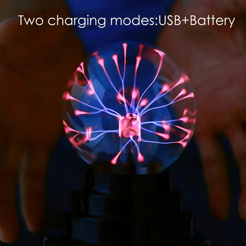 USB Plazmos Kamuolys Elektrostatinės Srityje Šviesos Magija Kristalų Lempos Kamuolys Darbalaukio Žaibo Kalėdų Vakarėlį lietimui jautriais Žibintai