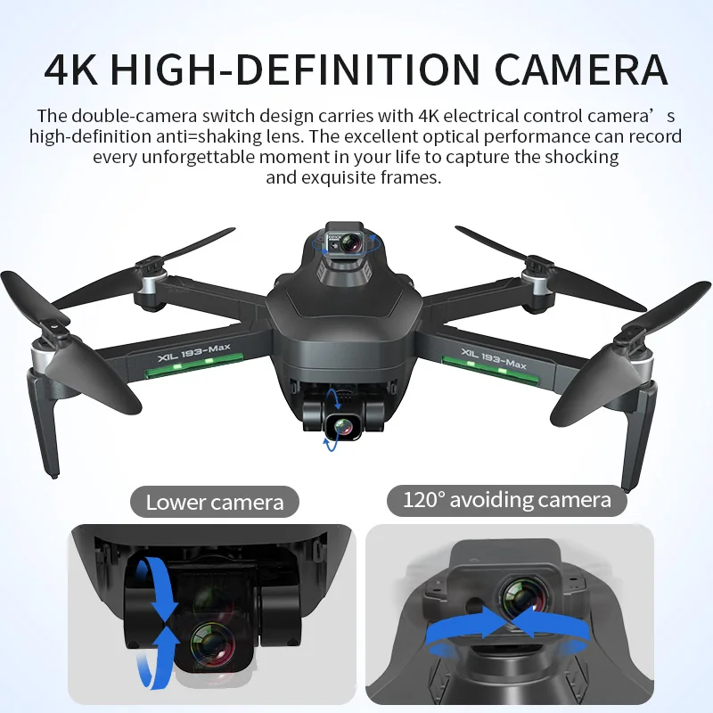 VS SG906 MAX Pro SG906MAX PRO2 Profesionalus 4K GPS Drone su 3 Krypties Gimbal EIS HD Kamera, 5G WiFi Profesional Quadcopter Dron
