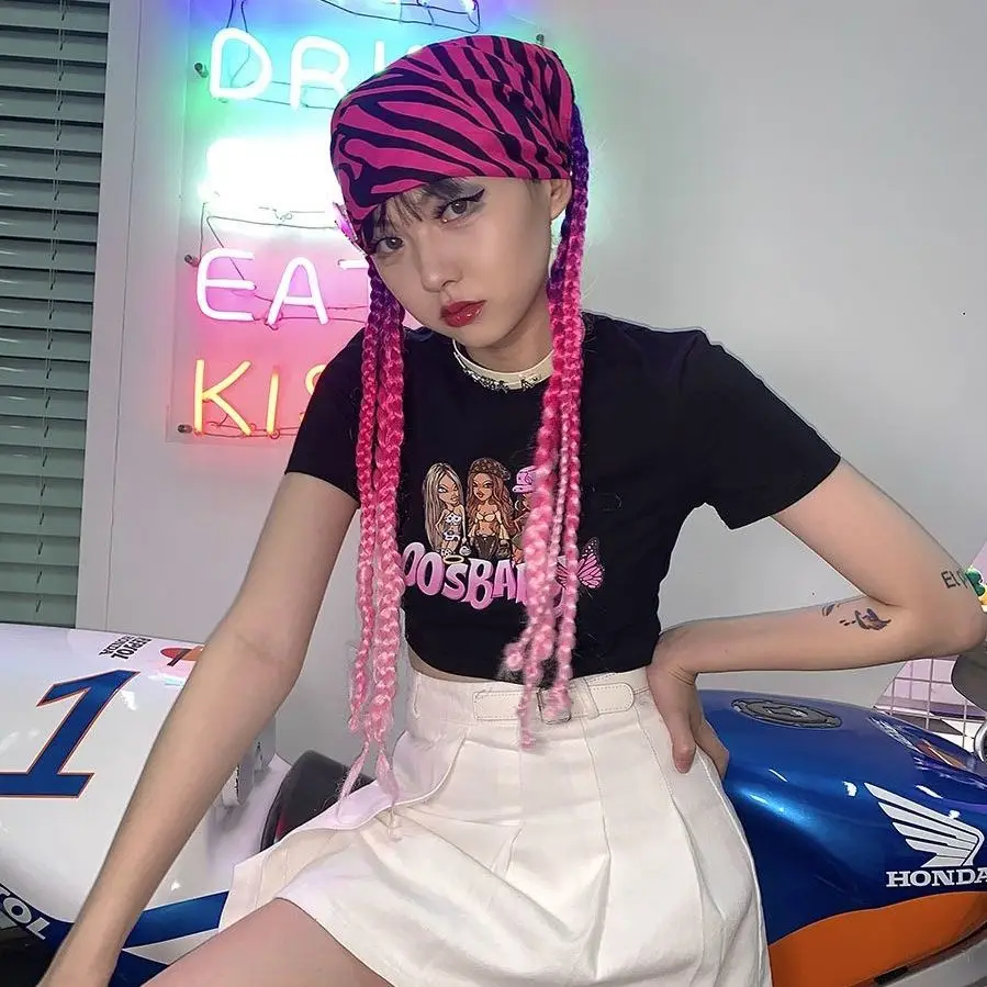 Vasaros Gotikos drabužių Seksuali Moteris Slim Moterų marškinėliai Pink Punk Grunge Streetwear Ponios Viršų Gotikos Marškinėlius Harajuku Drabužius tee