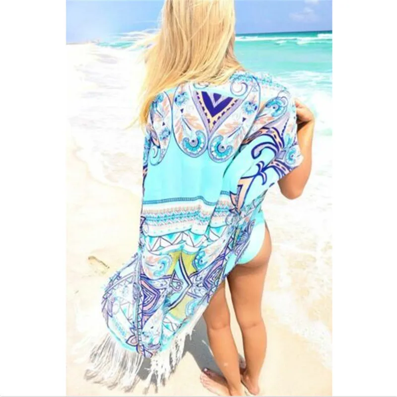 Vasaros Paplūdimio Suknelės Moterims Atidaryti Kaftan Paplūdimio Cover Up Bikinis 2019 Padengti Suknelė Kutas Maudymosi Kostiumėliai, Maudymosi Kutais Paplūdimio Cardigan