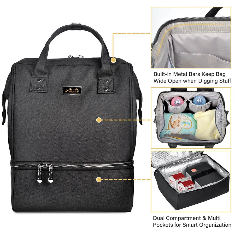 Viedouce USB vystyklų izoliuoti vaikas mokyklos maišą ir pietūs maišą iškylą kempingas aušintuvas priešpiečių dėžutė ir maišelis rinkinys, skirtas moterims, vyrams biuras