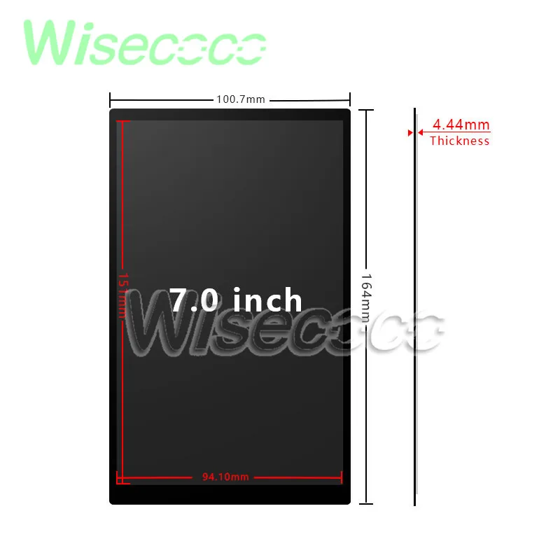 Wisecoco 7 colių IPS LCD Ekranas 1200*1920 MIPI Vairuotojo Lenta USB Jutiklinis Ekranas Paramos Win7 8 10 Aviečių Pi 3 LT070ME05000