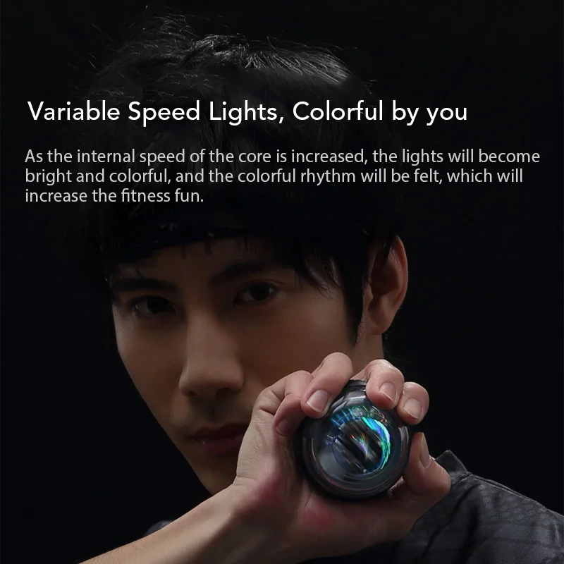 Xiaomi Mijia Yunmai Anti-stresas Riešo Treneris LED Gyroball Esminius Suktuko Giroskopiniai Dilbio Exerciser Gyro Ball Mi Namų Rinkinys