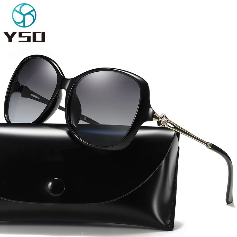 YSO 2020 m. Moterys akinių nuo saulės Mados Negabaritinių Poliarizuota UV Apsauga Blsk Lęšių Akinius Moterims Moteriški Automobilių Vairavimo Akiniai nuo saulės 409