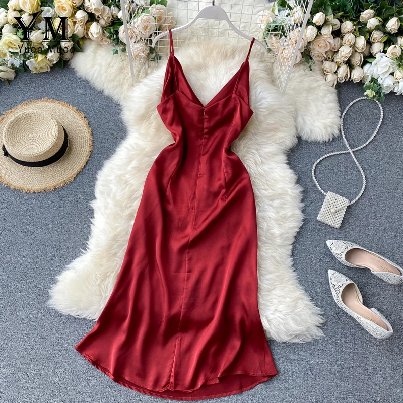 YuooMuoo Geros Kokybės, Patogūs Vasaros Elegantiškas Dėmių Suknelė Moterų 2020 M. Prabanga Nereguliarus Ilgai Šalies Ponios Suknelė Raudona Suknelė Sundress