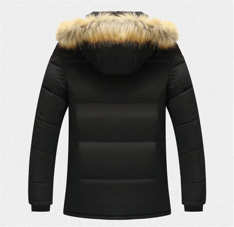 Šilta medvilnė, paltai vyrams parkas pagrindinio striukės 2021 mados kailio apykakle gobtuvu vėjo žiemos striukė vyrų paltai outwear
