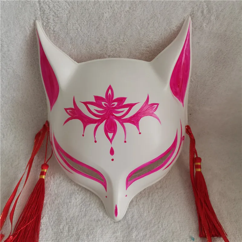Žaidimas Yin ir Yang Skyriaus Vertus Kelionių Onmyouji Cosplay Kaukė Japonijos Privačių Fox Mask Ranka-dažytos PVC Fox Mask Sienų Apdaila