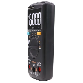 RM102PRO Skaitmeninis Multimetras 6000 skaičiuoja Auto Atgal šviesos AC/DC Voltmeter tranzistorius testeris Dažnio Diodų Temperatūra