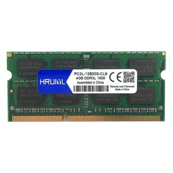 HRUIYL PC3L-12800S 1 600MHZ Atmintis 8GB DDR3L 4GB 2GB 1600 MHz sodimm Laptop Ram PC3L 12800 1.35 V Nešiojamojo kompiuterio sdram Memoria