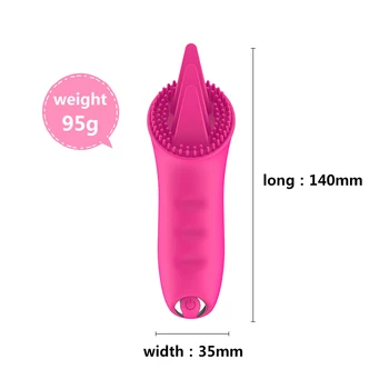 Liežuvio Vibratoriai 10 Režimai USB Power Vibracija Žodžiu Lyžis Klitorio Stimuliatorius Gyvis masažas Vibratoriai Sekso Žaislai Moterims