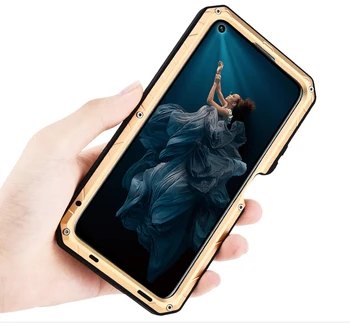 Originalus IMATCH Kasdien Vandeniui Atveju Huawei Honor 20 20 Pro Prabangaus Metalo Silikono Padengti Coque Visišką Apsaugą Telefonas Atvejų