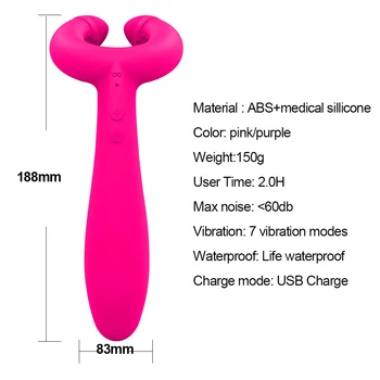 Dvigubo Įsiskverbimo Dildo Vibratorius, skirtas Moterims, Sekso žaisliukai Vyrams Suaugusiųjų Poros Analinis Makštį, G-Spot 3 Varikliai, Klitoris, Varpos Stimuliatorius