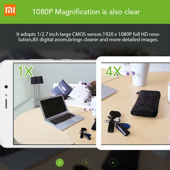 Naujas Originalus Xiaomi VAIZDO Mijia Xiaofang 110 Laipsniu F2.0 8X 1080P Skaitmeninis Priartinimas 