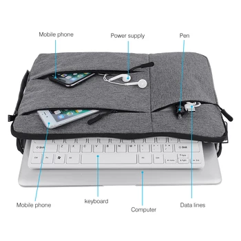Nešiojamas Krepšys 11 12 13 14 15 15.6 colių Tablet Atveju Macbook Air Pro Retina Nešiojamas Rankovėmis Atveju PC Padengti Xiaomi Oro HP Dell