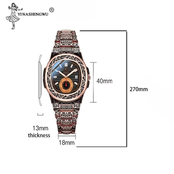 Vyrų Laikrodžiai, Antikvariniai Derliaus Plieno Žiūrėti Vandeniui Auksinis Kvarcas Atsitiktinis Laikrodžius Aukštos Kokybės Didelis Ciferblatas Žiūrėti Relogio Masculino