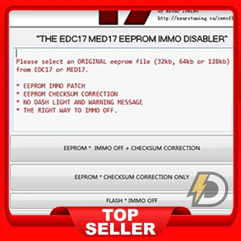 EDC17 MED17 EEPROM, FLASH IMMO OFF Programinė įranga + Keygen
