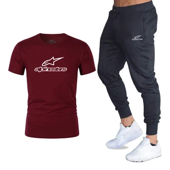Alpinestar Mada, T-marškinėliai, Kelnės, vyriški Sportiniai Vasaros Vyrų Kostiumas Drabužius trumparankoviai marškinėliai Atsitiktinis kelnės 2020 Prekės Rinkiniai