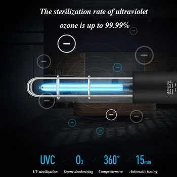 Sterilizer UV Šviesos, Ultravioletinių Ozono Vamzdis Lemputė Įkraunamas USB Dezinfekavimo Baktericidinį Lempa Namų