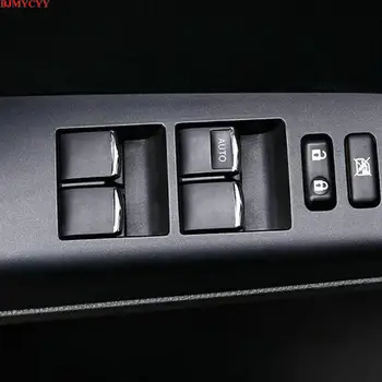 BJMYCYY 7PCS/SET Automobilių ABS langų pakėlimo mygtukai papuošti blizgančiais Toyota Highlande 2009-priedai