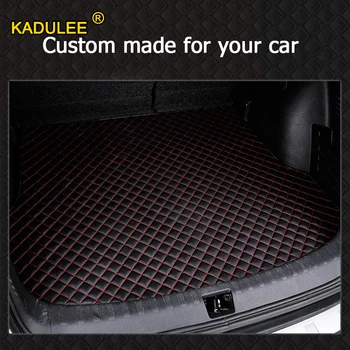 KADULEE custom automobilio bagažo skyriaus kilimėlis Volvo Visų Modelių s60 v40 xc70 v50 xc60 v60 v70 s80 xc90 v50 c30 s40 užsakymą linijinių krovinių