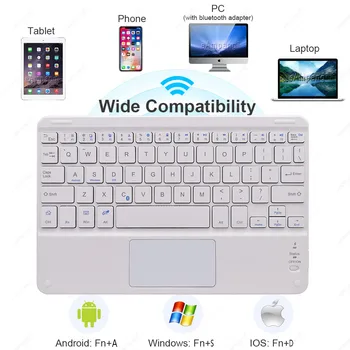 TouchPad Klaviatūra Samsung Galaxy Tab A6 10.1 2016 2019 10.5 2018 T510 T580 T590 TtrackPad 3.0 Klaviatūros Padengti