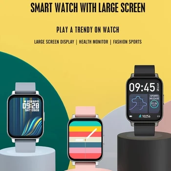 1.69 Colių Smartwatch Vwar V36 Vyrų jutiklinių Multi-Sporto Režimas 2021 Smart Watch tiek Moterų Širdies ritmo Monitorius tinka 