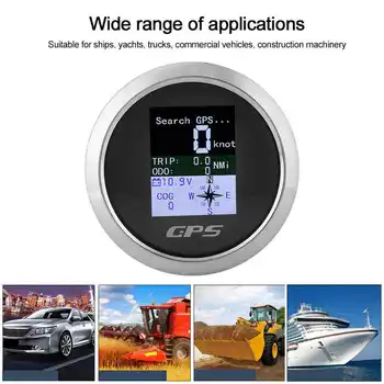 85mm Spidometras GPS Automobilių Laivu Inžinierius Nerūdijančio Vandeniui Skaitmeninės Gabaritų Naujas