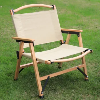 Lauko medžio masyvo sulankstomoji kėdė Ultralight nešiojamų kempingas iškylą Kėdė Grilis Savarankiškai vairavimo Paplūdimio Kėdės
