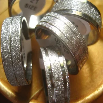 30pcs sidabro padengtą nerūdijančio plieno žiedai bižuterijos Žiedas didmeninė urmu daug