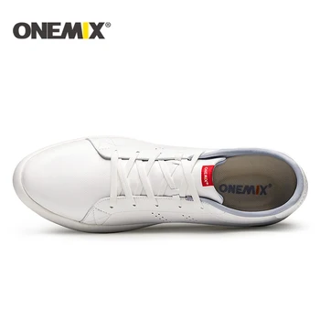 ONEMIX 2019 naujus Riedlenčių Batai moterims šviesos trekas batai, vyrams, minkštas lauko vaikščiojimo batai vyrams, balti batai, sportbačiai vyrai